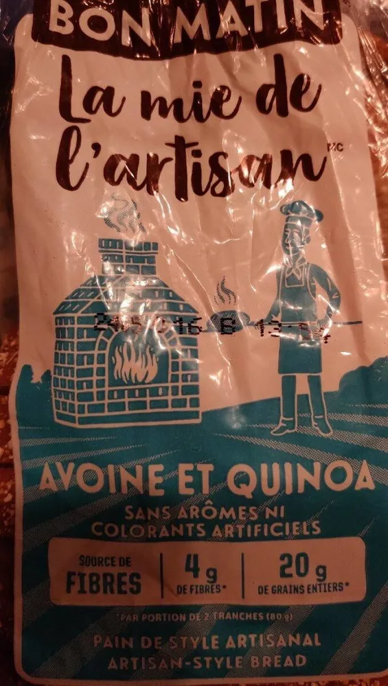 Pain avoine et quinoa