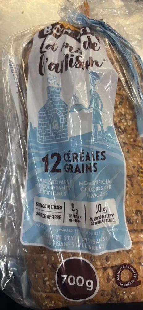 La mie de l'artisan 12 Céréales