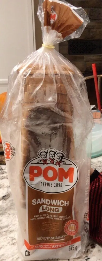 Pain sandwich à 100% de blé entier