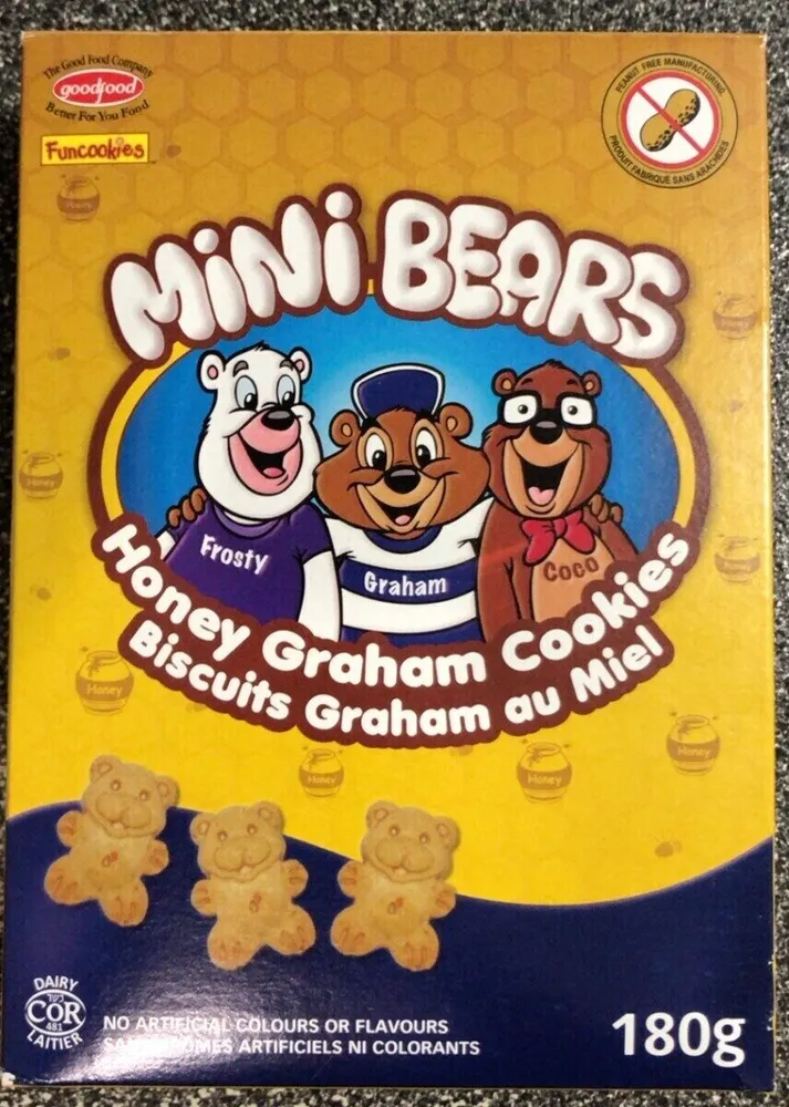 Mini Bears Honey Graham Cookies