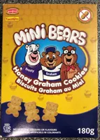Mini Bears Honey Graham Cookies