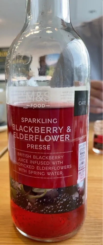Sparkling blackberry & elderflower presse