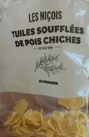 Tuiles soufflées de pois chiches