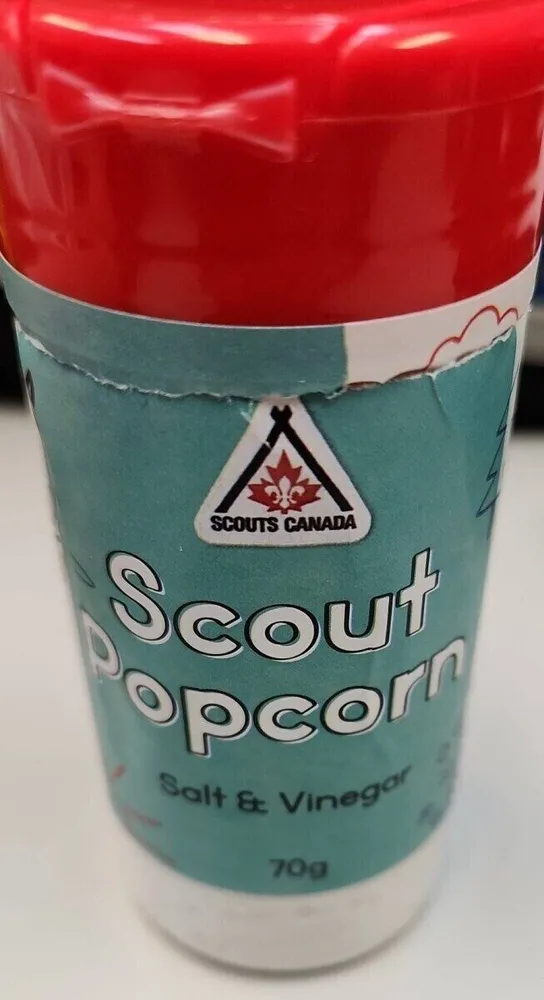 Scout popcorn sel et vinaigre