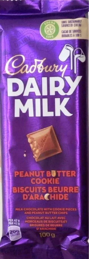 Chocolat au lait biscuits beurre d’arachides