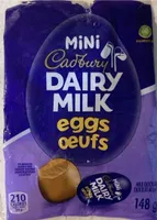 Mini Cadbury Dairy Milk eggs oeufs