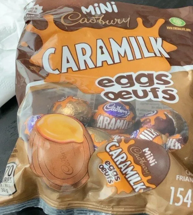 Caramilk mini eggs