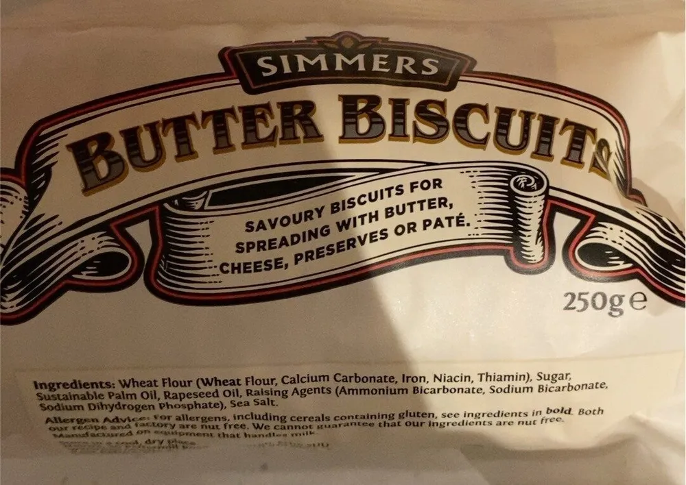 Simmers Butter Biscuits