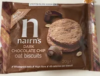 Dark chocolate oat biscuits