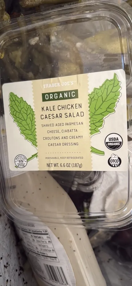 Organic Kale Chicken Caesar Salad