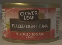 Thon pâle émietté tomates séchées au soleil et basilic