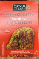 Sardines filets désossés jalapeño fumé dans l'huile
