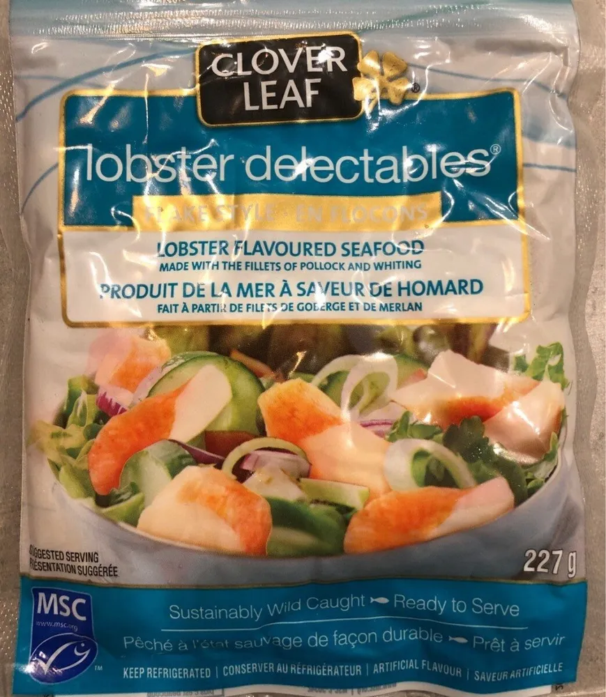Produit de la mer a saveur de homard