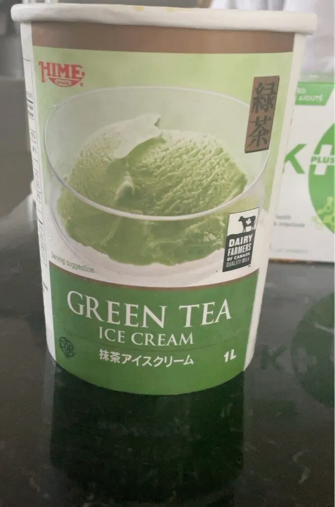 Green tes ice cream