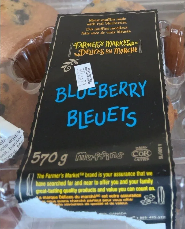 Farmers Market Blueberry Muffins