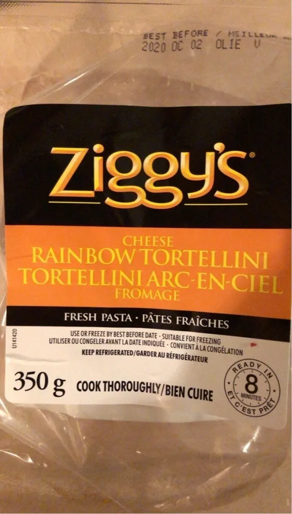Cheese rainbow tortellini