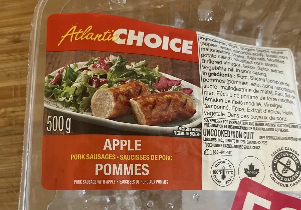 Apple Pork Sausage