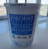 Stirred yougourt blueberry