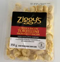 Cheese and bacon tortellini