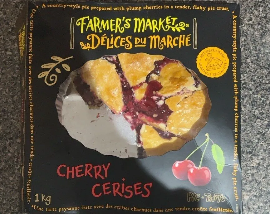Farmers market cherry pie