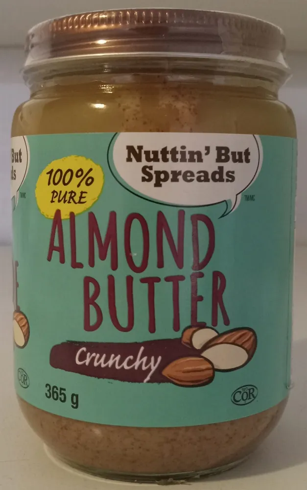 100% Pure Crunchy Almond Butter