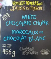 Cookies morceaux de chocolat blanc