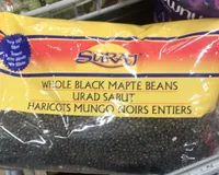 Whole black mapte beans
