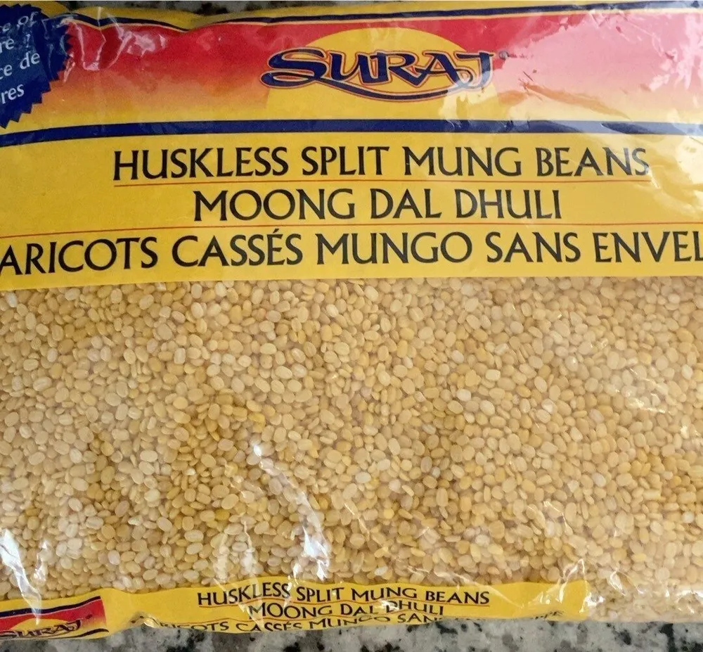 Huskless split mung beans