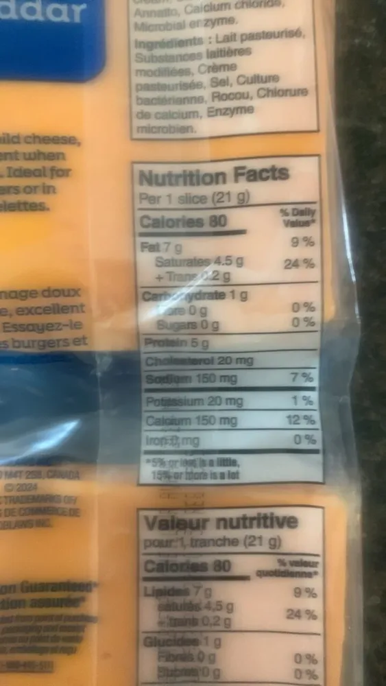 mild cheddar doux
