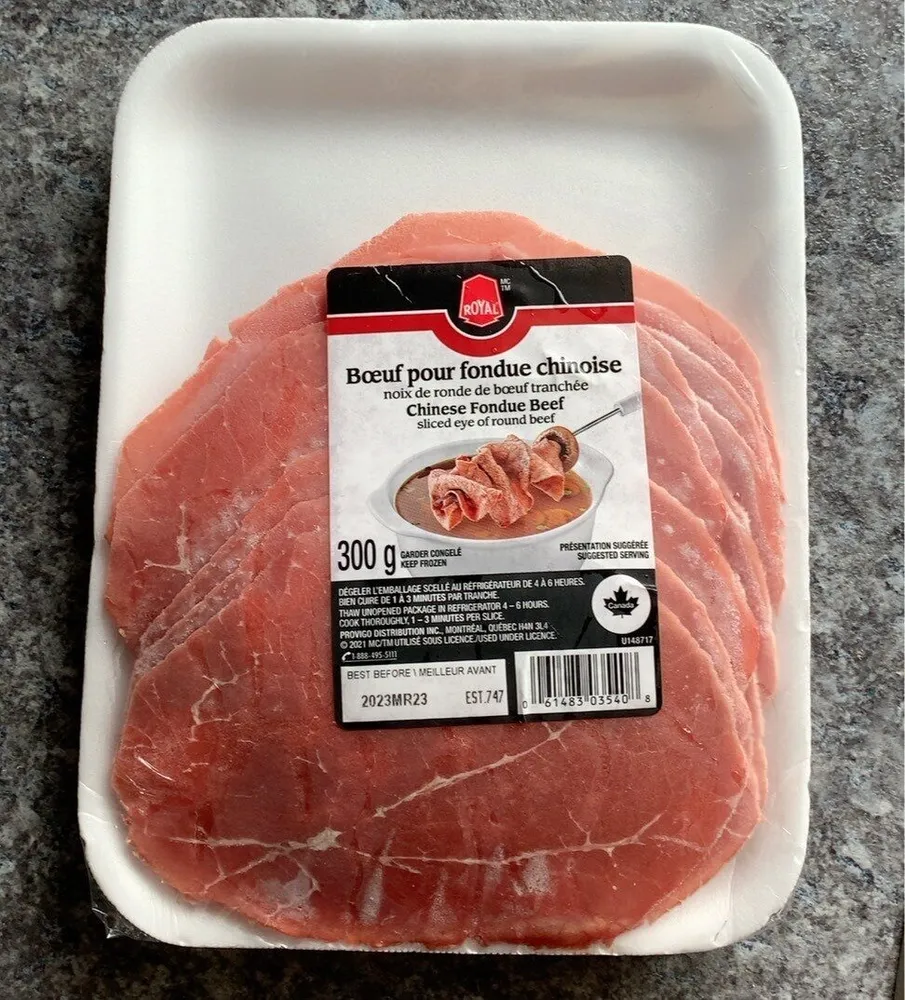 Boeuf pour fondue chinoise
