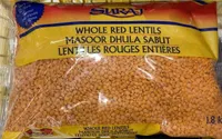 Lentilles rouges entieres