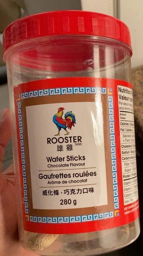Gaufrettes roulées