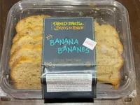 Gâteau tranché aux bananes