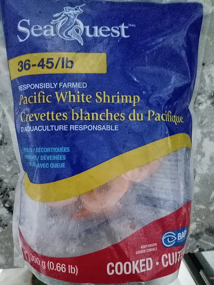 Crevettes blanches du pacifique