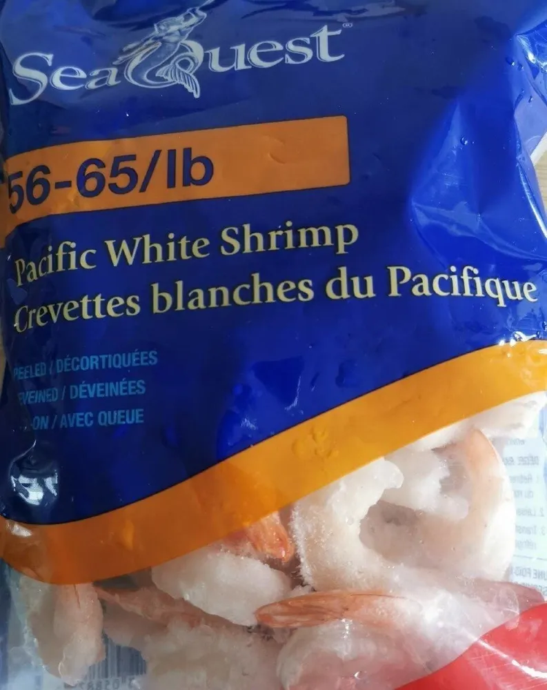 Crevettes blanches du Pacifique