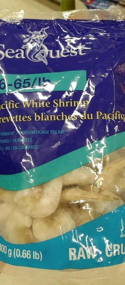 Crevettes blanches du Pacifique