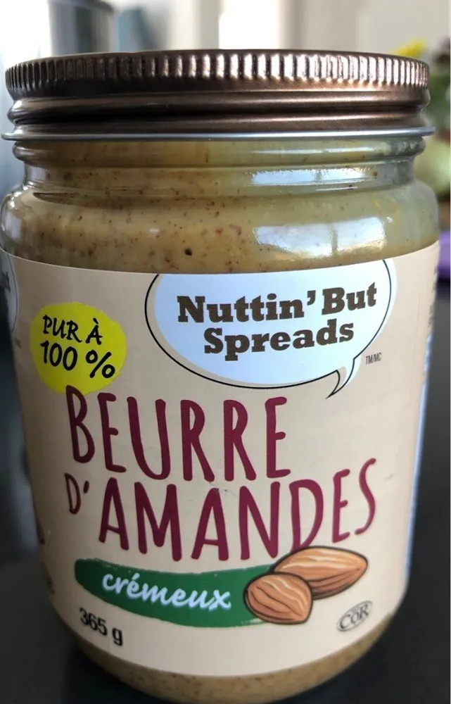 Beurre d'amandes crémeux