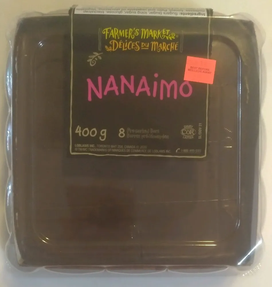 Pre-marked Nanaimo Bars