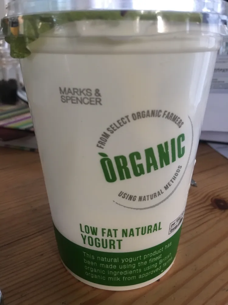 Organic Low Fat Natural Yoghurt