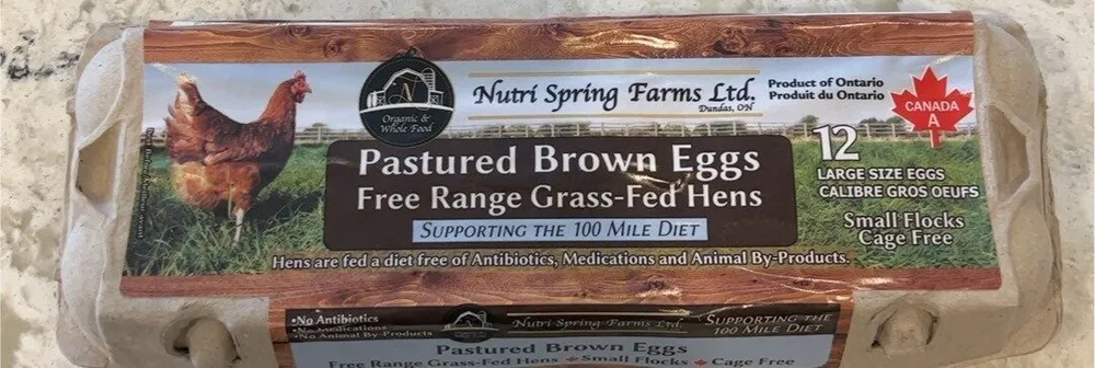 pastured raised brown eggs