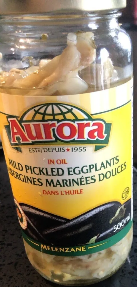 Mild Pickled Eggplants In Oil