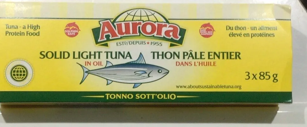 Thon pâle entier dans l’huile