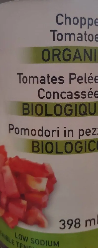 Tomates pelées concassées bio