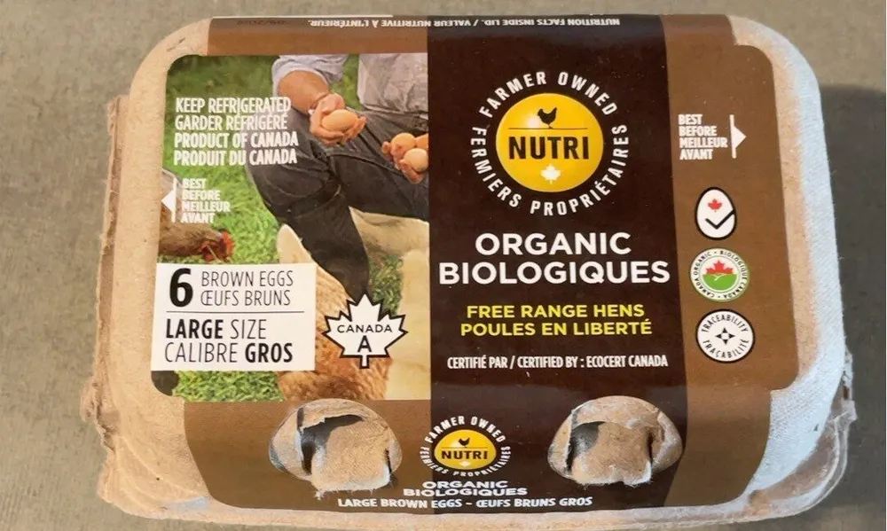 Oeufs bruns biologiques