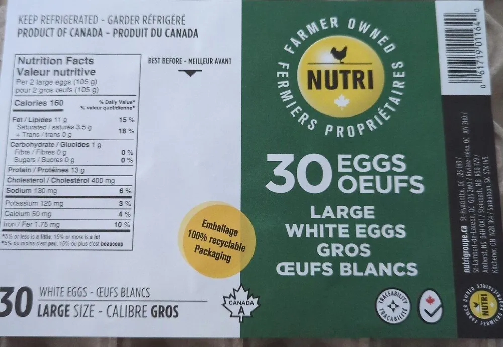 30 oeufs