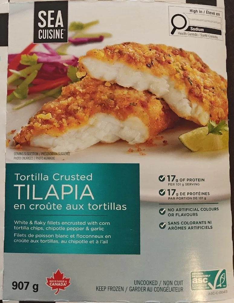 Tortilla Crusted Tilapia