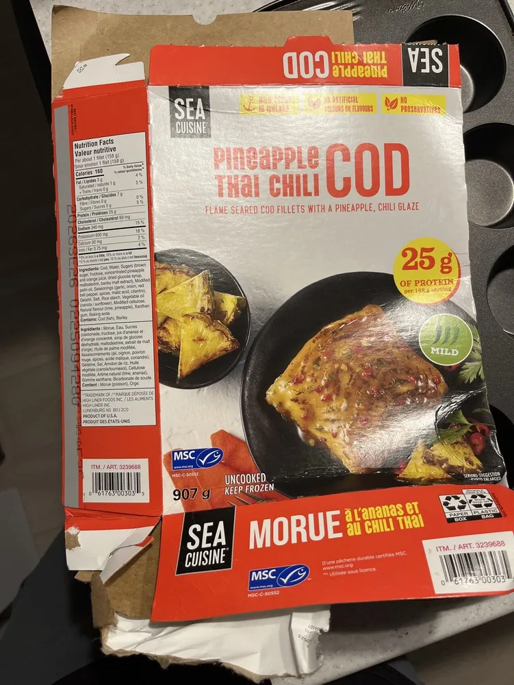 Pineapple Thai Chili Cod