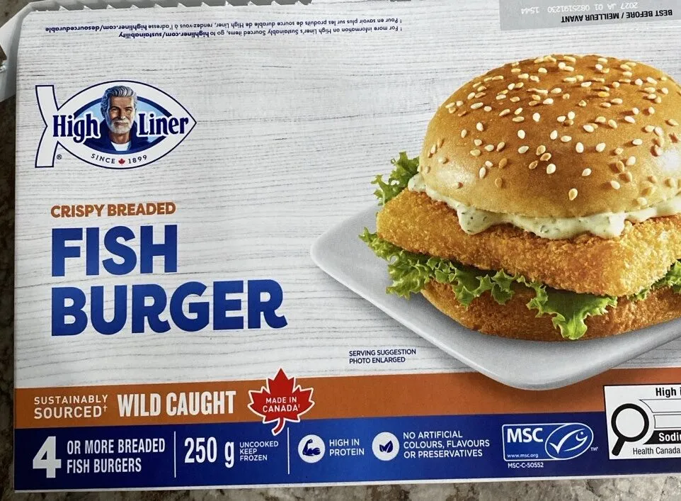 Crispy Breaded Fish Burger