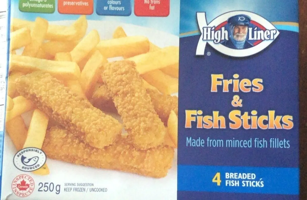 Fries and fish sticks