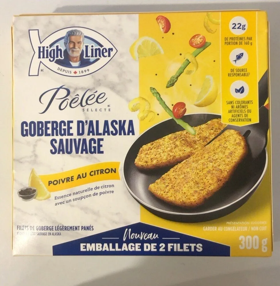 Goberge d’alaska sauvage poivre au citron